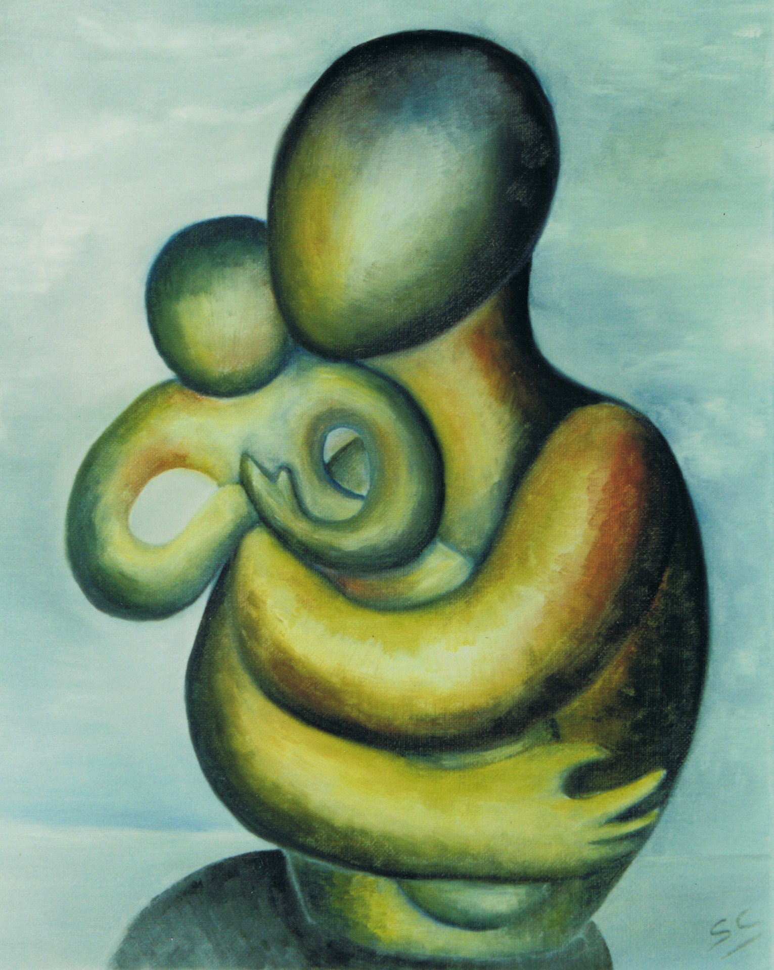 Buste à l'enfant