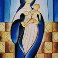 Dame à l'enfant